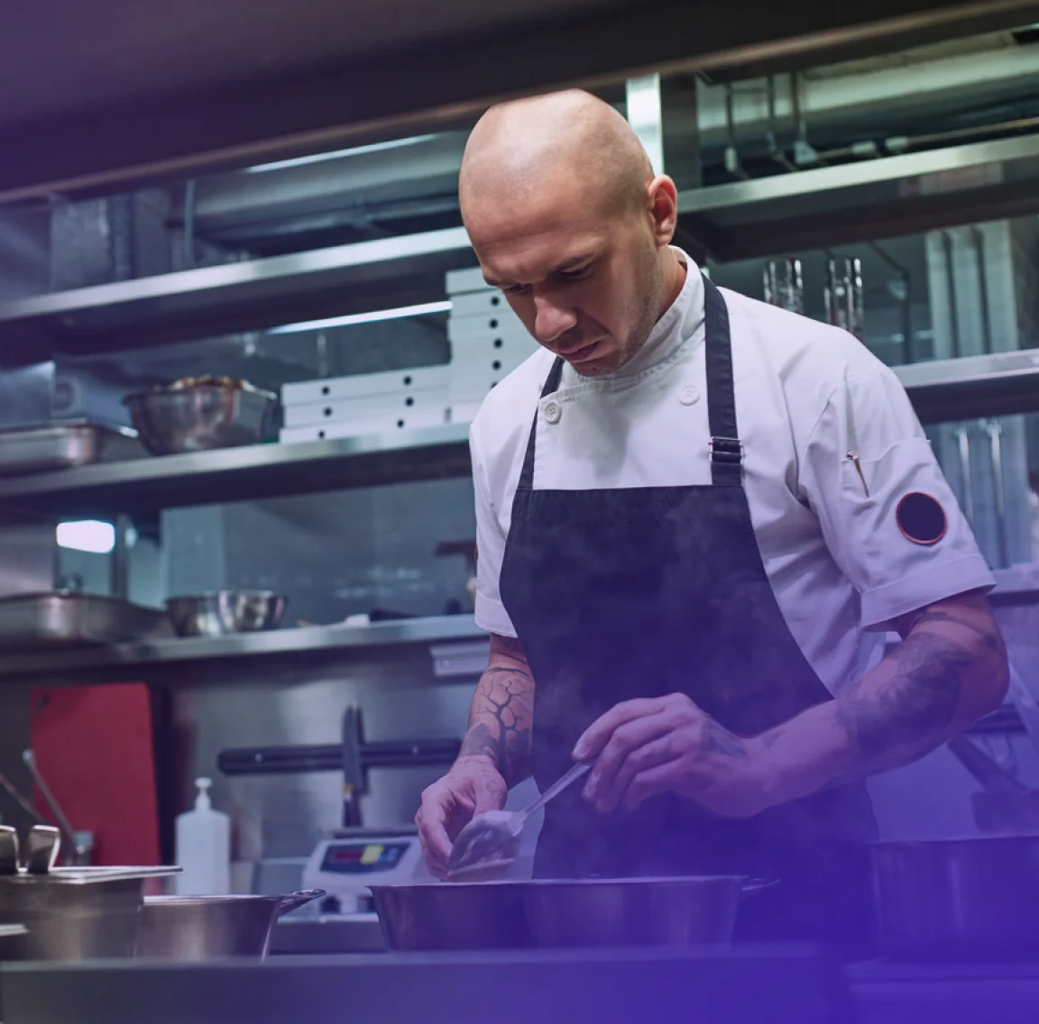 Zespol gastronomiczny korzystajacy z grafiku pracy w Time8